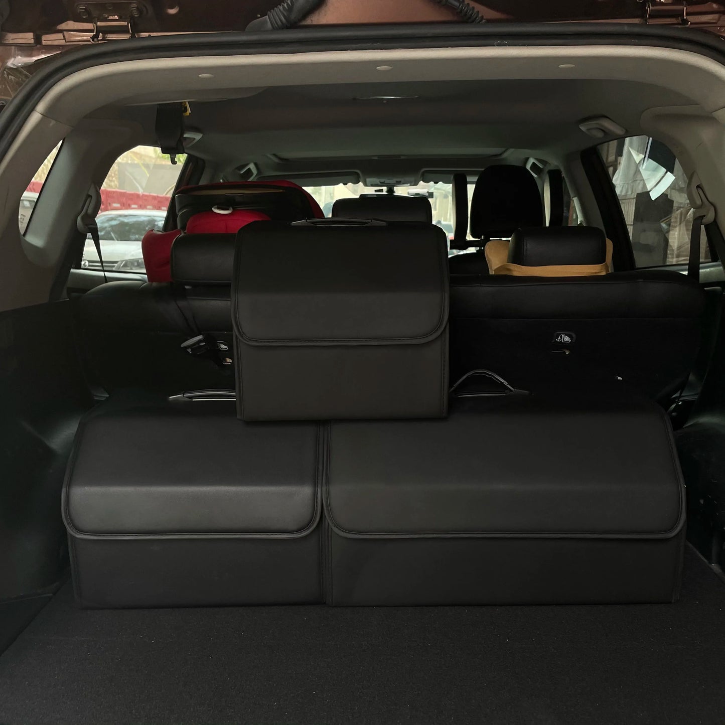 Trunk Storage Box Leather Multipurpose Collapsible Auto Accessories