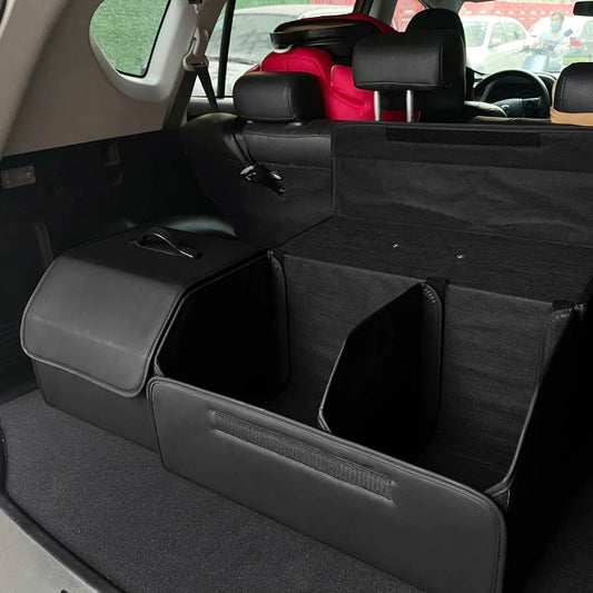 Trunk Storage Box Leather Multipurpose Collapsible Auto Accessories